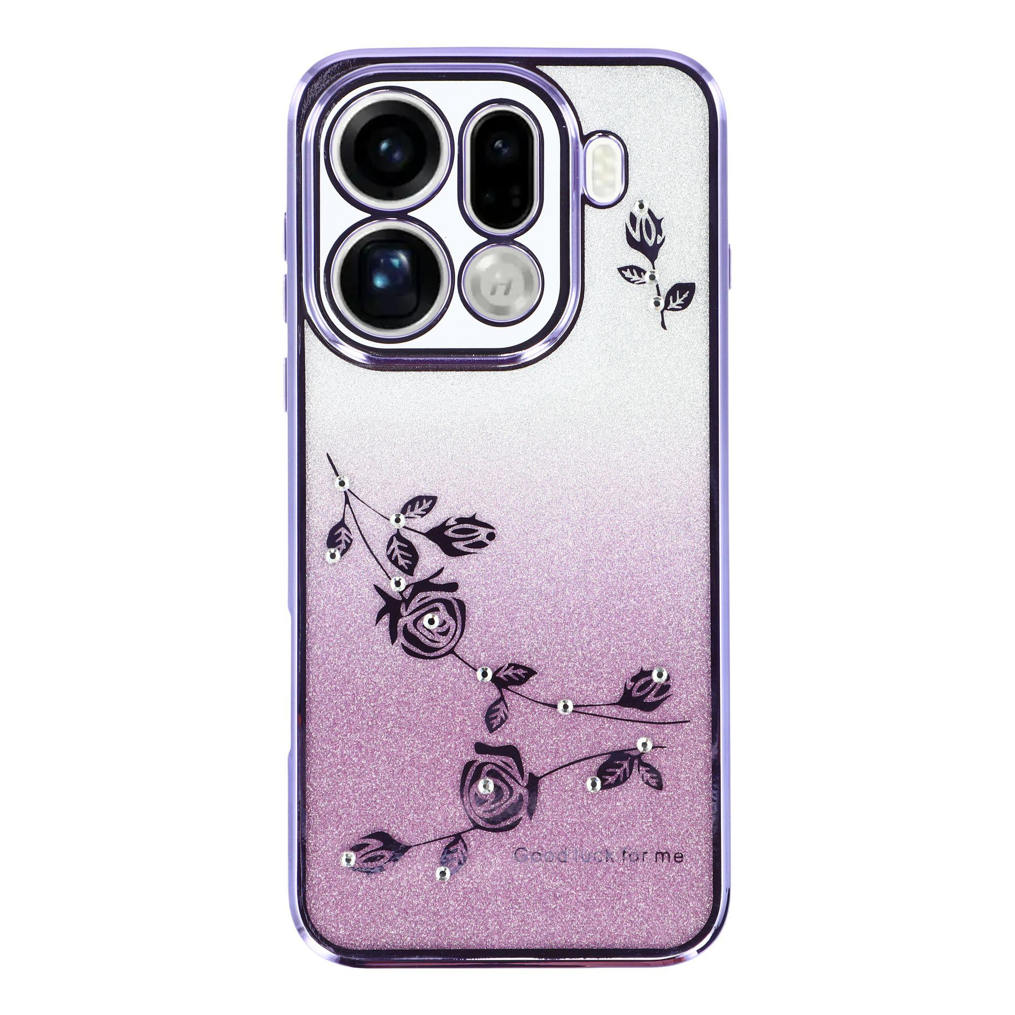 

KADEM For Oppo Find X9 Pro 5G Case Flower TPU Flexible Gradient Phone Cover