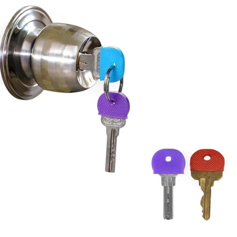 Flexible Silicone Key Cap Colorful Key Identifier Key Case for Easy Identification