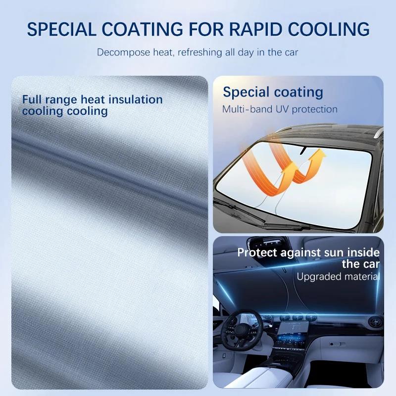 Car Windshield Sun Shade Covers for Front Window Sunscreen UV Parasol For Dodge RAM 1500 RAM 2500 3500 Summer Car AccessoriesWindshield Sunshades 1