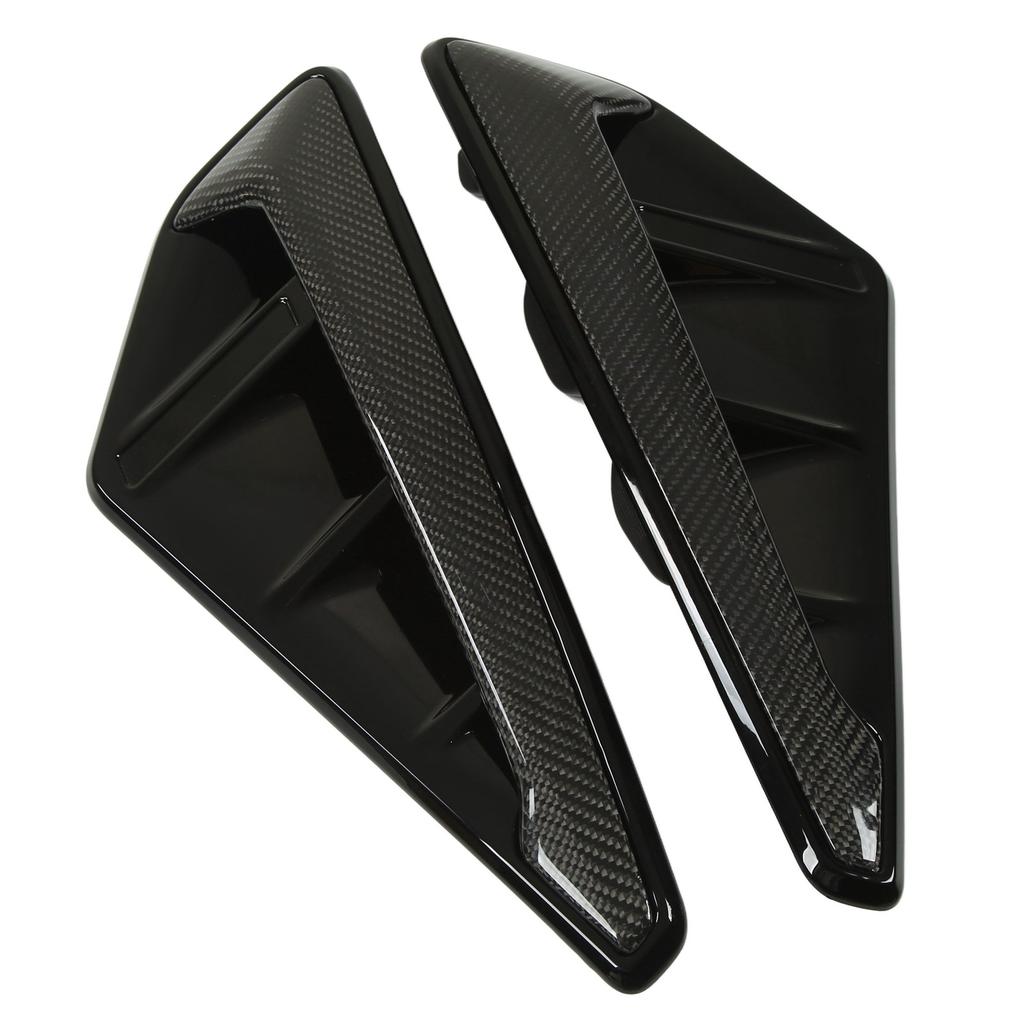 1 Pair Fender Side Vent Cover Trim Carbon Fiber Air Outlet Frame Replacement for X5 X5M F95 2019‑2022