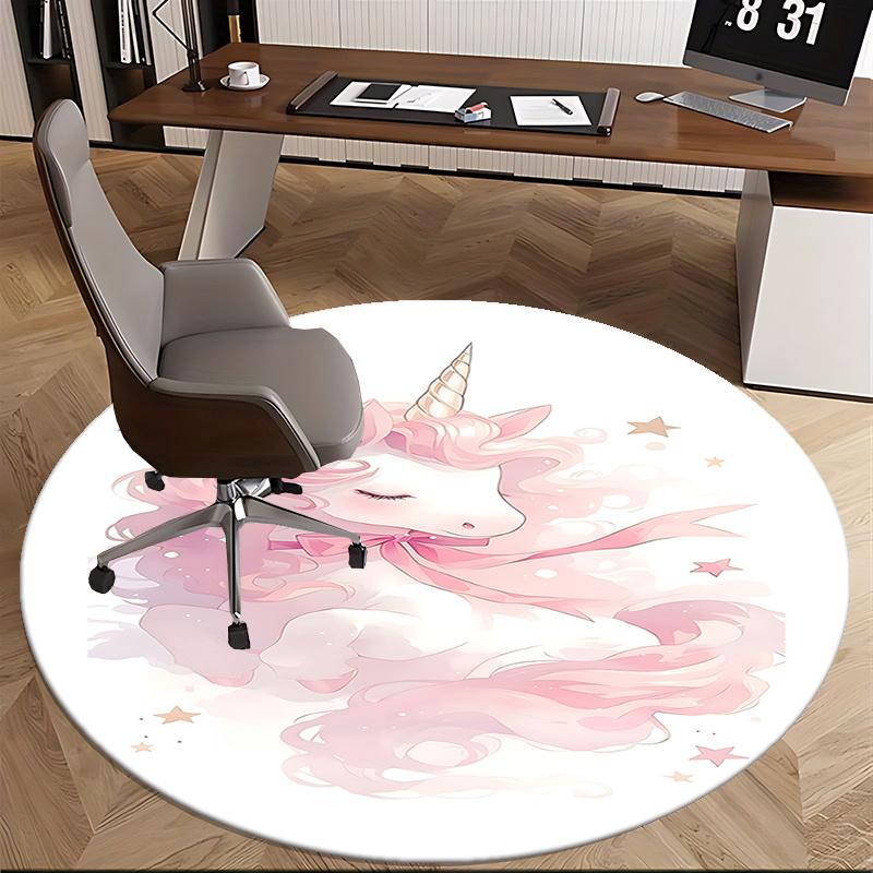 

Unicorn Dream Round Chair Mat - Cute Fantasy Home Decor , Sofa Rug for Office & Living Room Gift0469b 80cm by 80cm
