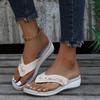New Metal Buckle Beach Sandals Women's Summer Wedge Heel Fashion Casual Women's Sandals