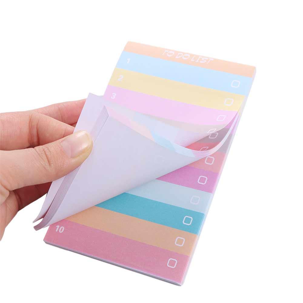 50 Sheets Multicolors Rainbow Sticky Notes Rainbow To Do List Notepad  School