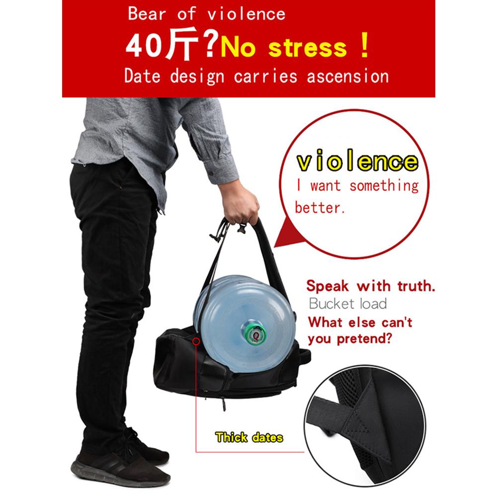 Backpack Men's Casual USB Men's Backpack Breathable Wear-resistant Business Computer Bag Travel Bag Student School Bag