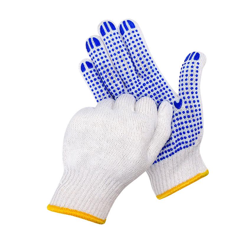 Thickened Non-Slip Dot Plastic Gloves for Construction and Handling - Wear-Resistant