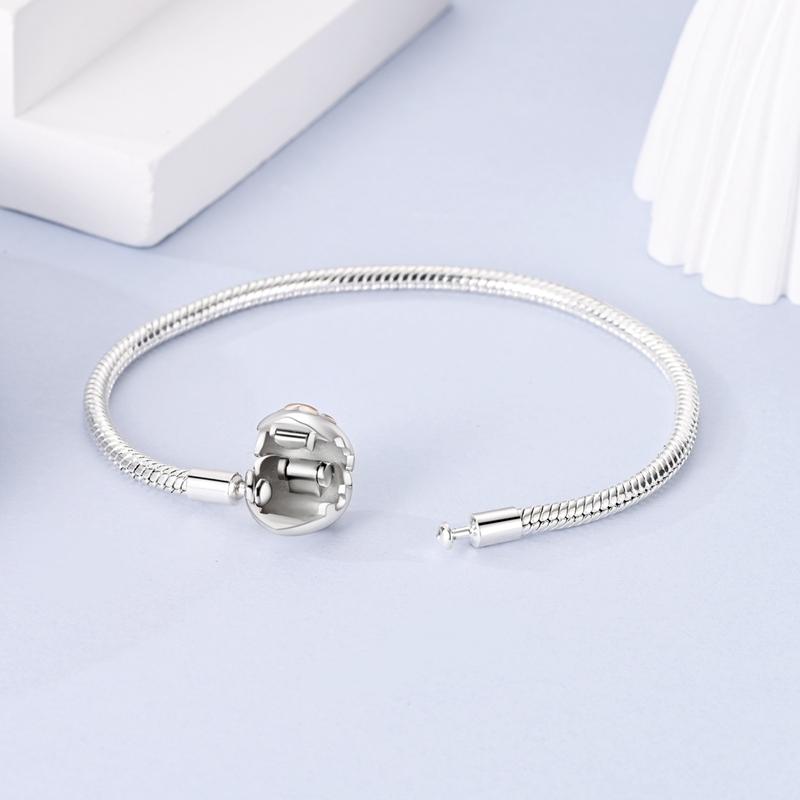 925 Silver Snake Chain Heart Butterfly Cat Claw Bracelets Fit Pan Charms Beads Fashion DIY Jewelry Gift Making