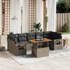 VidaXL Garden Lounge Set with Cushions 8 Pcs, Patio Sofas, Patio Furniture Set, Outdoor Furniture, Grey 3271669