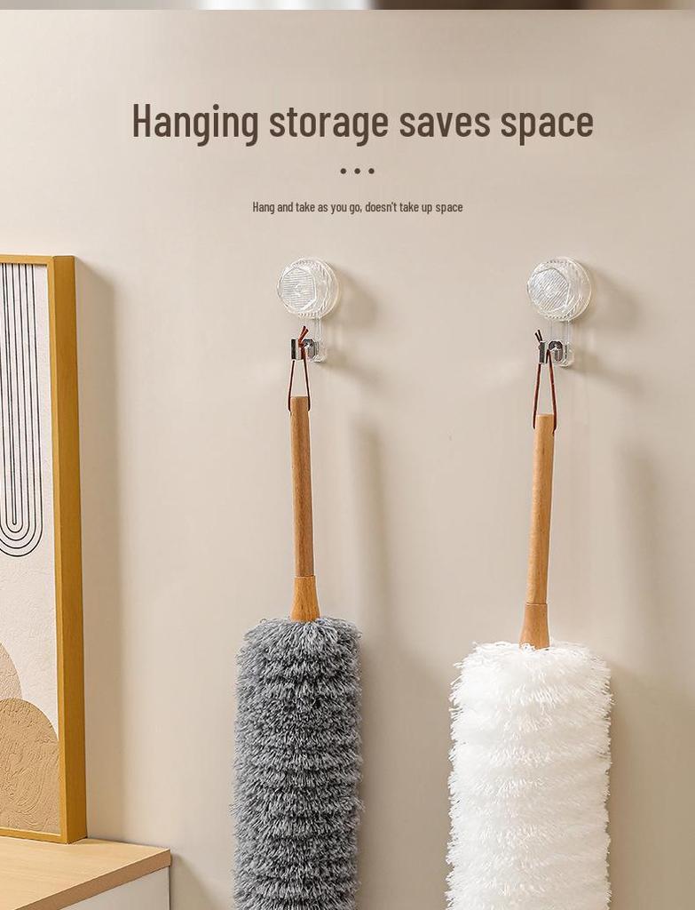 Retractable Wool Static Electric Feather Duster - Extended Cleaning Tool