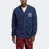 adidas Originals Logo Print Einreihiger Langarm Strick Cardigan Herren Oberteile Blau IC5771