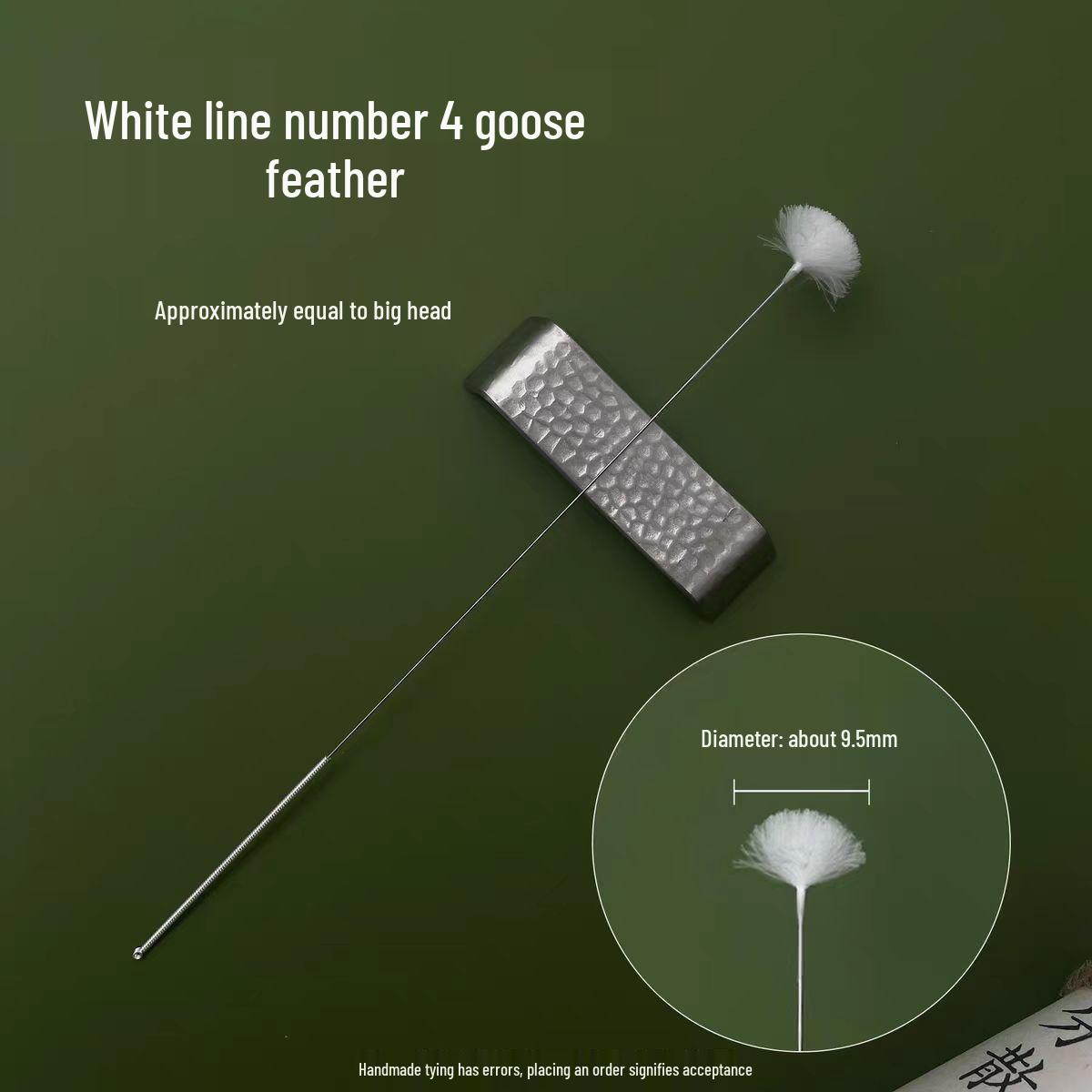 Silver Needle Bamboo Ear Cleaning Stick with Goose Feathers