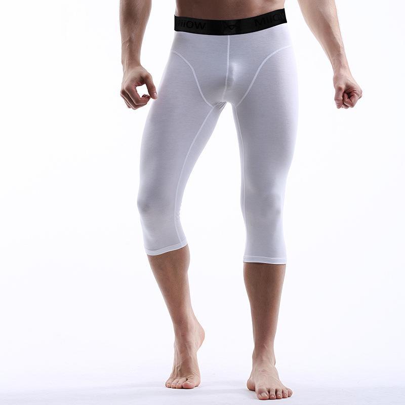 Maoren Pánské sportovní boxerky tříčtvrteční délky odolné proti opotřebení