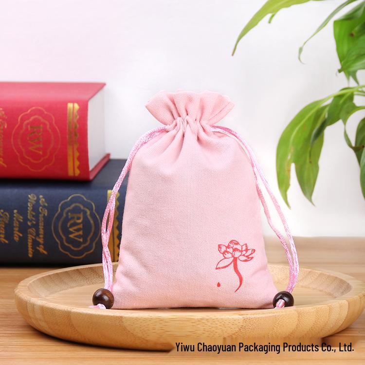 Blank Cotton Canvas Drawstring Bag for Custom Logo and Storage