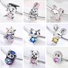 Copper Charm Animals Dog Cat Pets Charms Beads Fit Original Charm Bracelet Charms Pendant Jewelry Gifts