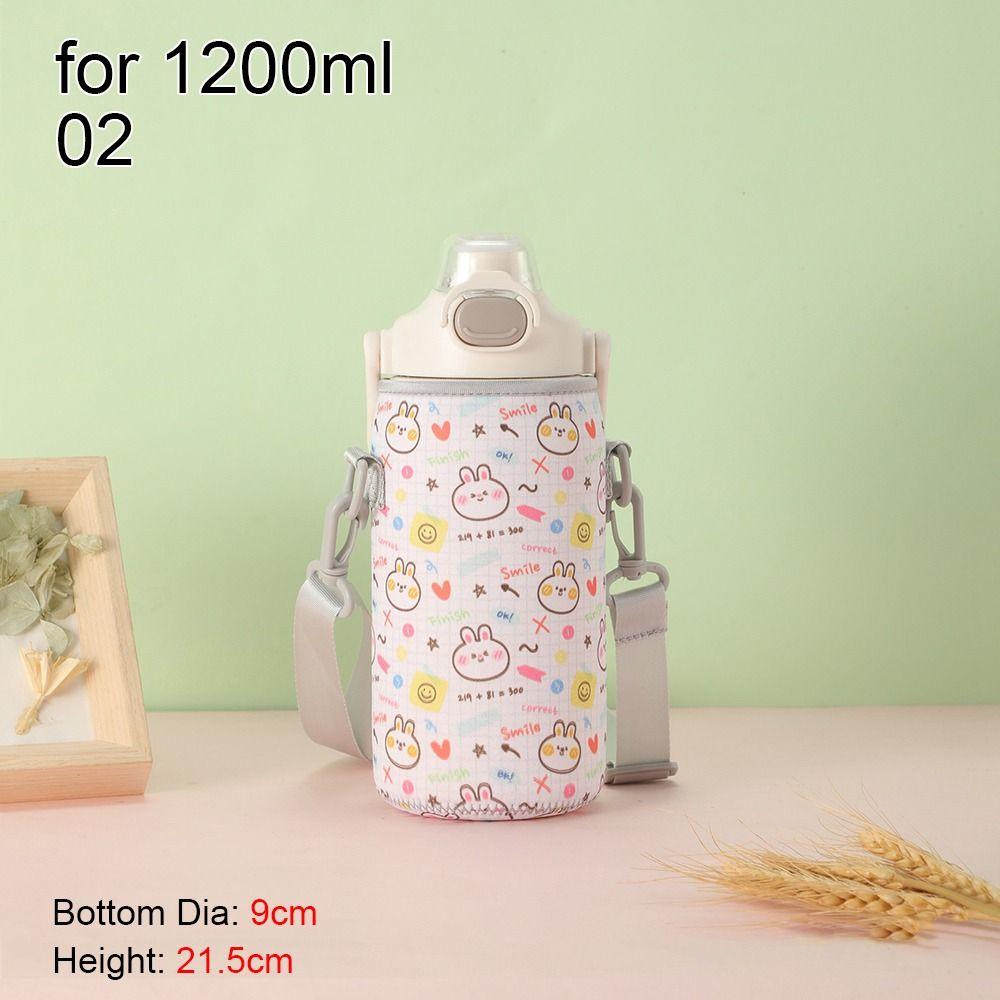 Neoprene Water Pouch Holder Shoulder Strap Water Bottle Cover With Strap Black Bottle Carrier Insulat Bag for Cile 950/1200ml