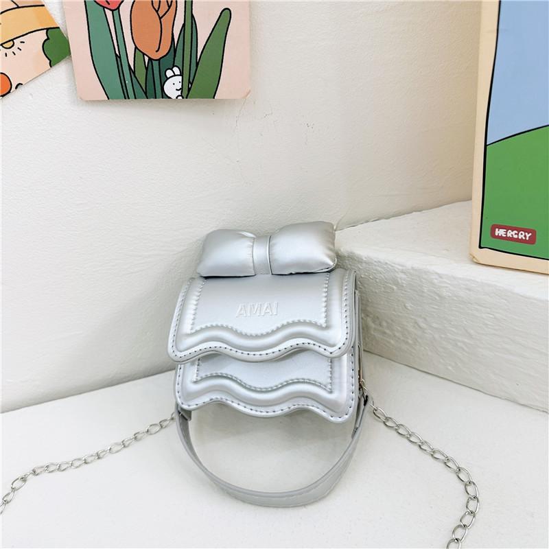 Exquisite trendy children's bag super cute bow bag princess baby foreign style shoulder messenger bag