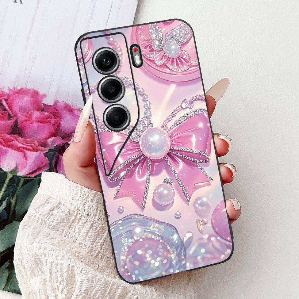 For Tecno Camon 40 Case CM5 Silicone Cute Cat Fashion Flowers Funny Painted Back Cover For Techno Camon 40 Phone Case Bumper