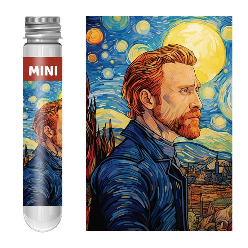 Van Gogh Ayçiçekleri 150 Mini Test Tüpü Bulmaca Dünyaca Ünlü Resim Serisi Seyahat Bulmaca DIY ÇerçeveYC-M