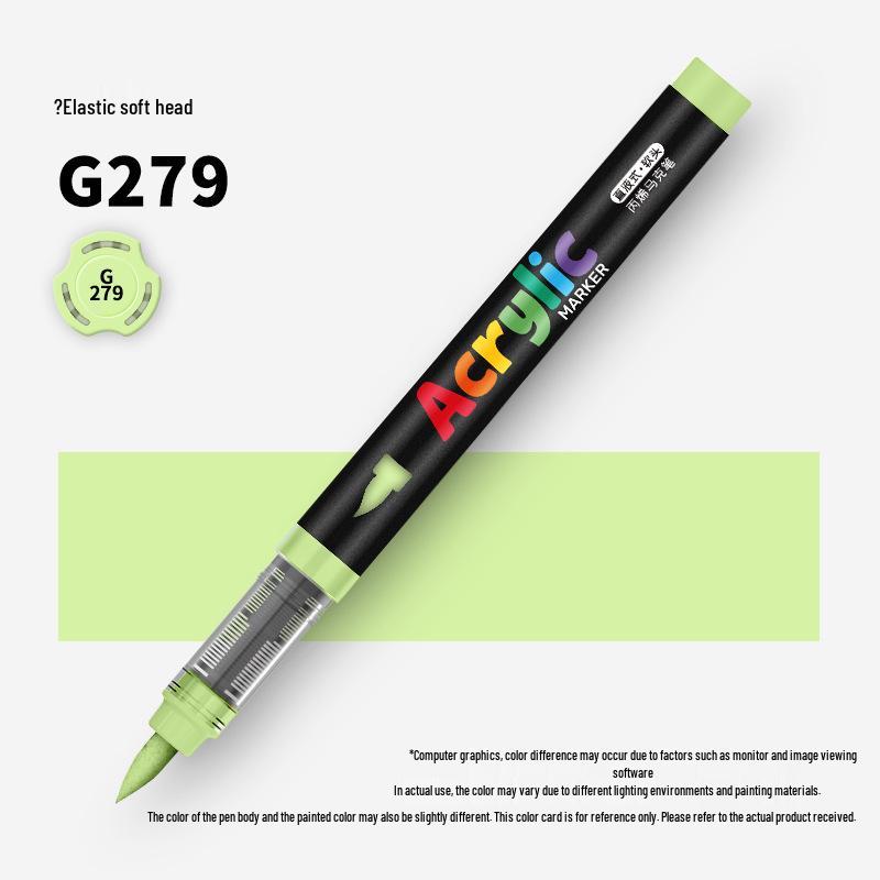 60-Color Soft Tip Liquid Ink Acrylic Marker Set for Primary School Art
