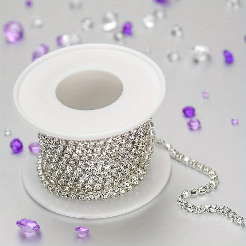 

1 рулон Коготь Стразы Кристалл Кисточка Сделай сам Одежда Серьги Аксессуар Бусины Бриллиант Стразы Цепочка one-size серебряный