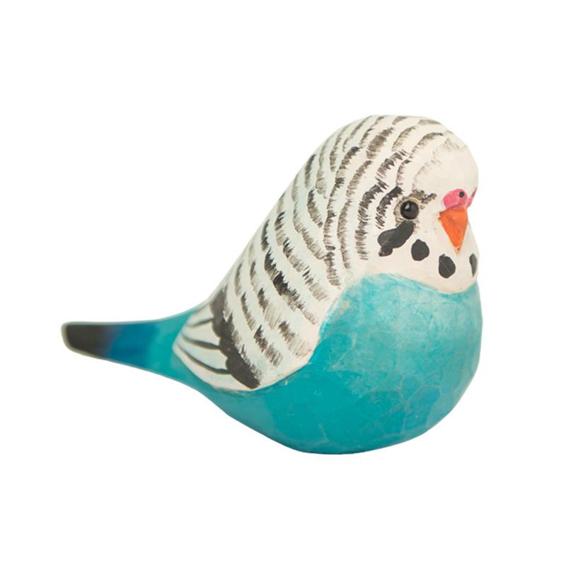 Ornaments Nordic-style Wooden Carvings Animals Birds Crafts Interior statue Cute Home Decorations Office Desktop Accessories