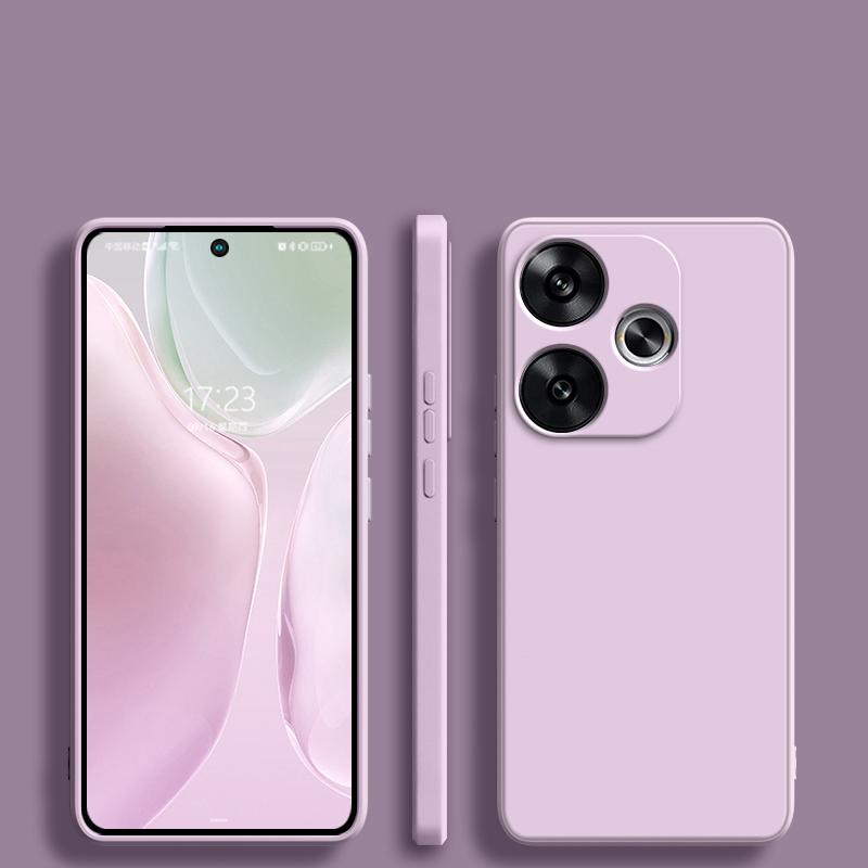 For Redmi Turbo 3 Turbo3 Case Liquid Silicone Camera Protection Back Phone Cover Case For Xiaomi Redmi Turbo 3 Turbo3 Soft TPU Cover