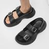 Fashion Outdoor Beach Flats Hollow Out Male Sandaly Casual Leather Men's Sandals Lightweight Summer Shoes Non-Slip Dual-Purpose Shoes