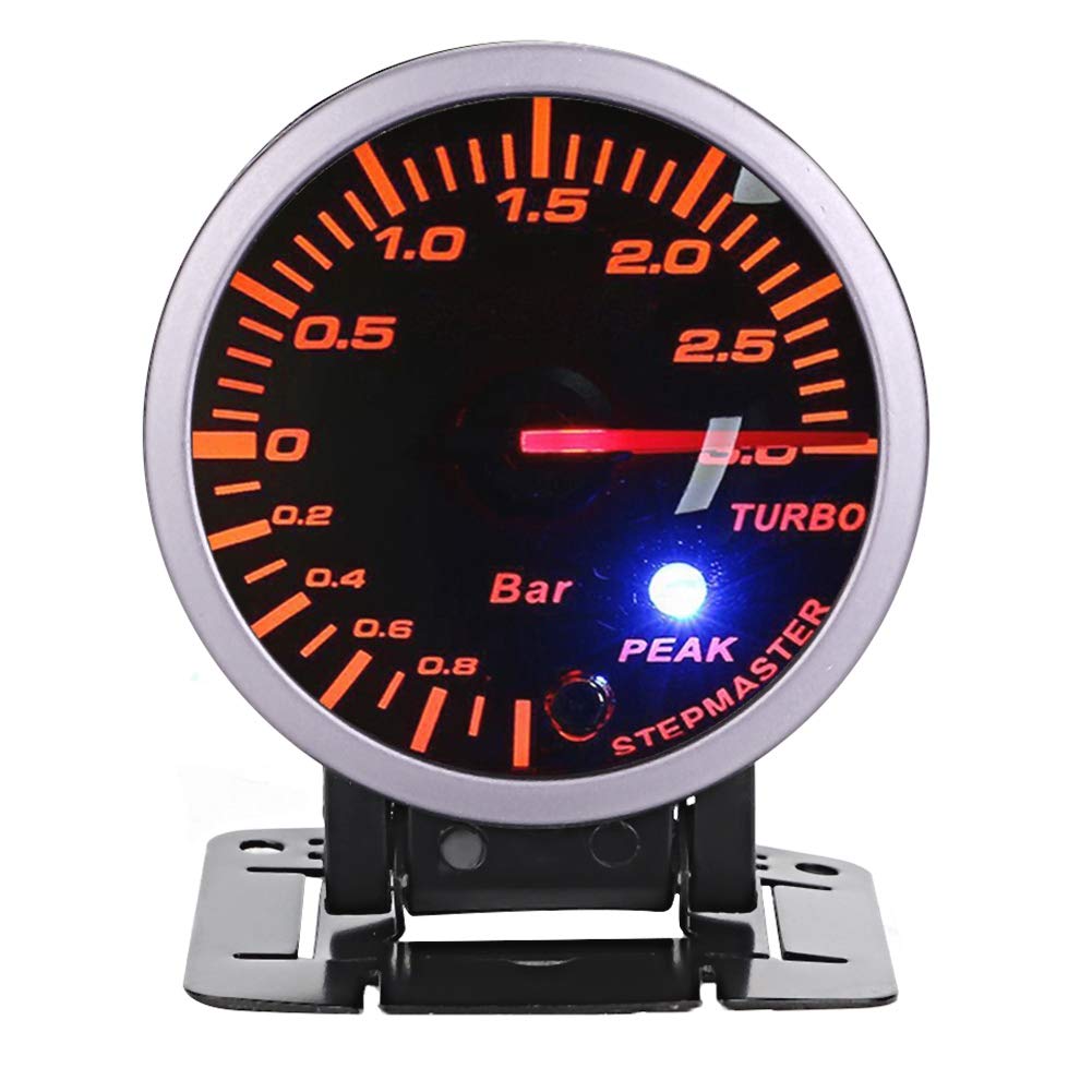 

Mechanical Boost Meter - Qiilu Turbo Boost Meter, 2.5 Inch 60mm 3.0 Bar Car normal