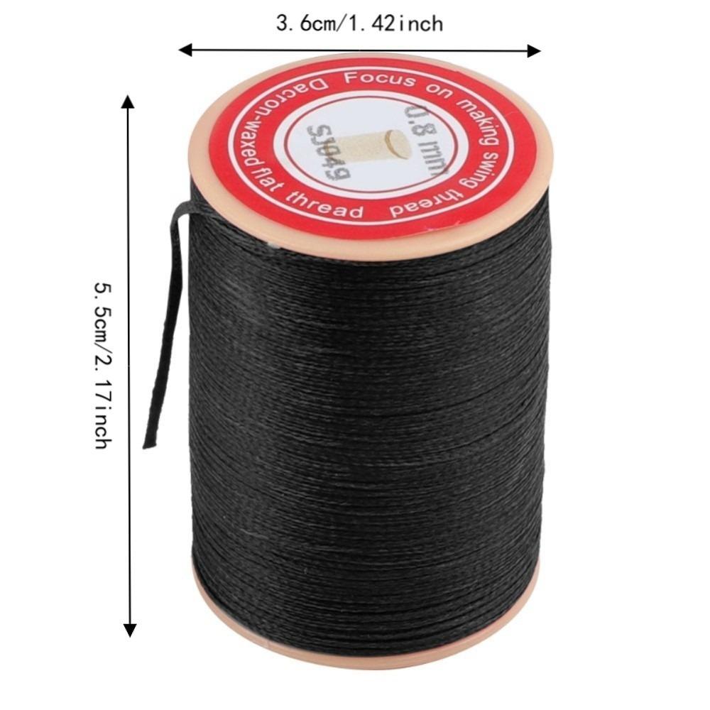 Polyester Waxed Thread Round Braided Stitching Thread Durable Sewing Cord  Leather Crafts