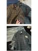 Men's Japanese Retro Plaid Long-Sleeve Casual Jacket - Spring/Autumn Fashion Workwear