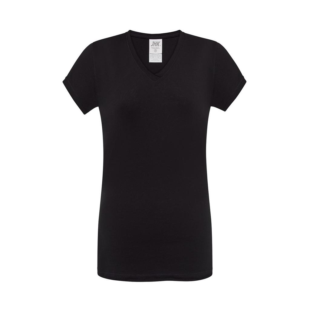 JHK Womens/Ladies Sicilia V Neck T-Shirt