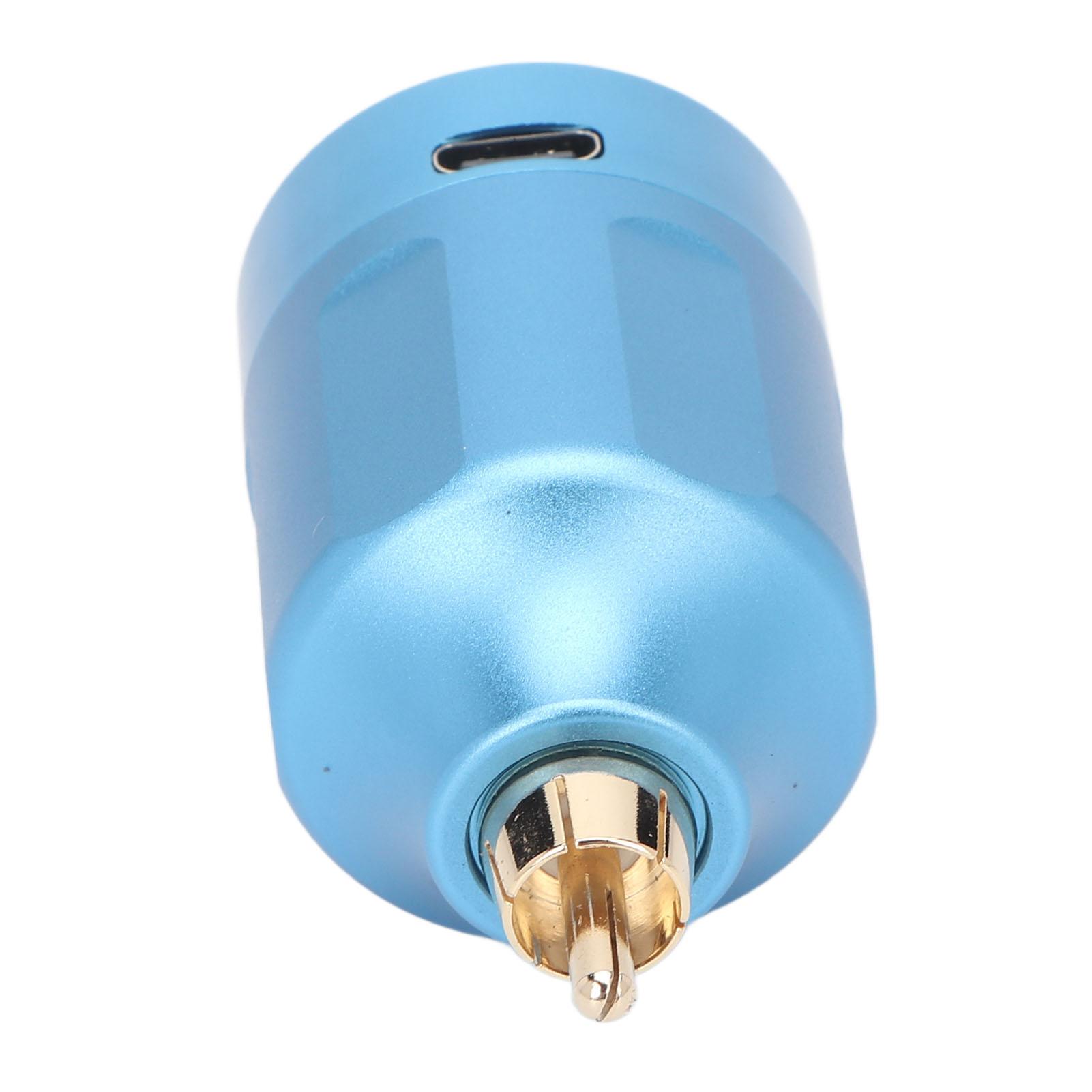 

Источник питания для татуировки беспроводной 4‑12 В постоянного тока 5 В 1 А ЖК-дисплей 1200 мАч USB-зарядка RCA ручка для татуировки синий