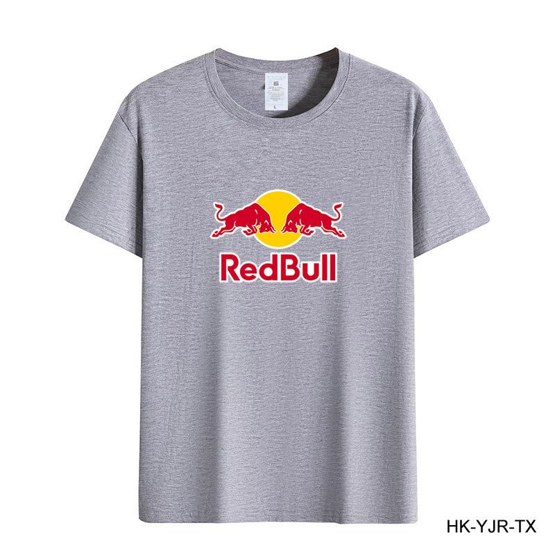 Red Bull Summer Men's T-shirt High Quality Cotton Short-sleeved Print T-shirt Women's T-shirt Fashion Sports Shirt Casual Jogging Top