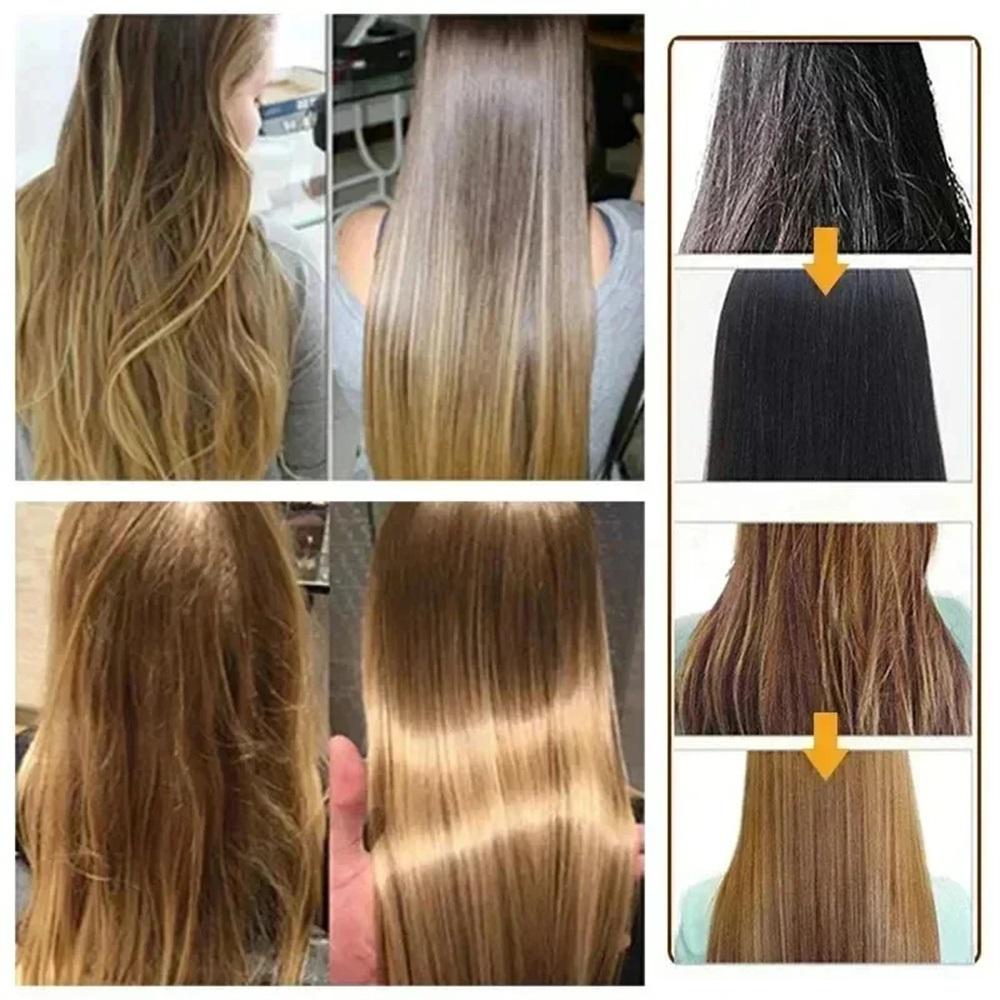 Kollagen-Keratin-Haarmaske für trockenes und strapaziertes Haar, revitalisierendes Haar, glättet weiches, glattes Haar, spendet Feuchtigkeit, Haarbehandlung, Haarpflege
