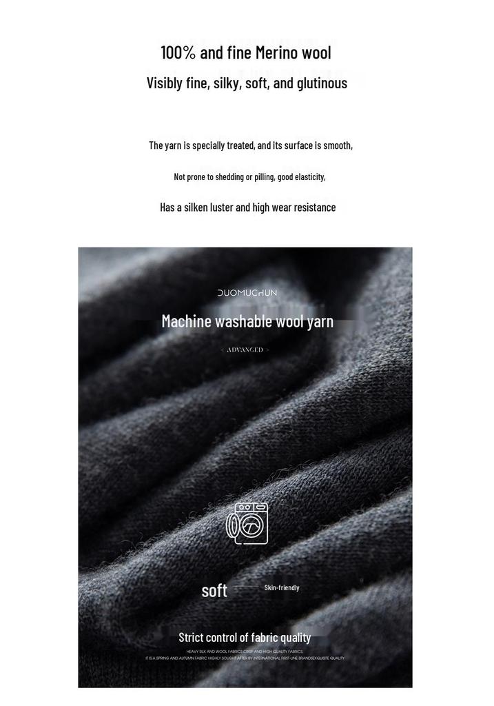 2025 Autumn/Winter Women's 100% Wool Yangzi Yarn Knit Sweater, Round Neck, Solid Color, Loose Fit