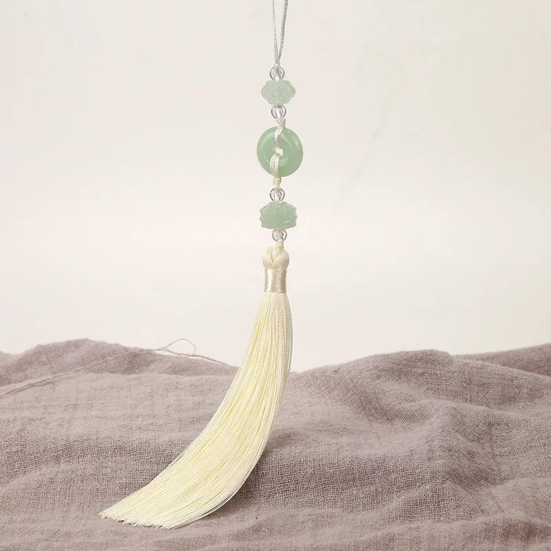 2Pcs Imitation Chinese Knot Tassels DIY Curtain Clothes Bag Craft Supplies Classical Style Tassel Pendant 13cm Beaded Fringe