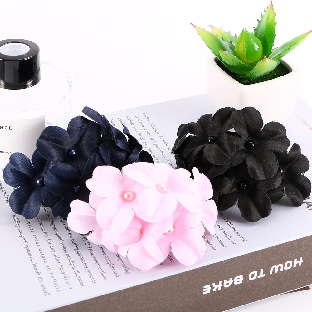 

Модный головной убор ручной работы в виде коготков, заколка для волос, цветок, стразы, заколка, аксессуары для волос розовый