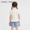 Balabala Girls' Sweet Heart Print Short-Sleeve T-shirt