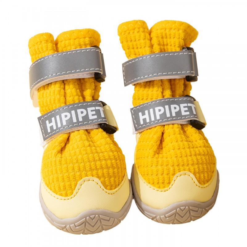 Dog Winter Boots Large Breeds - Warm Fleece-Lined Non-Slip Paw Protectors Golden Retrievers Outdoor Use