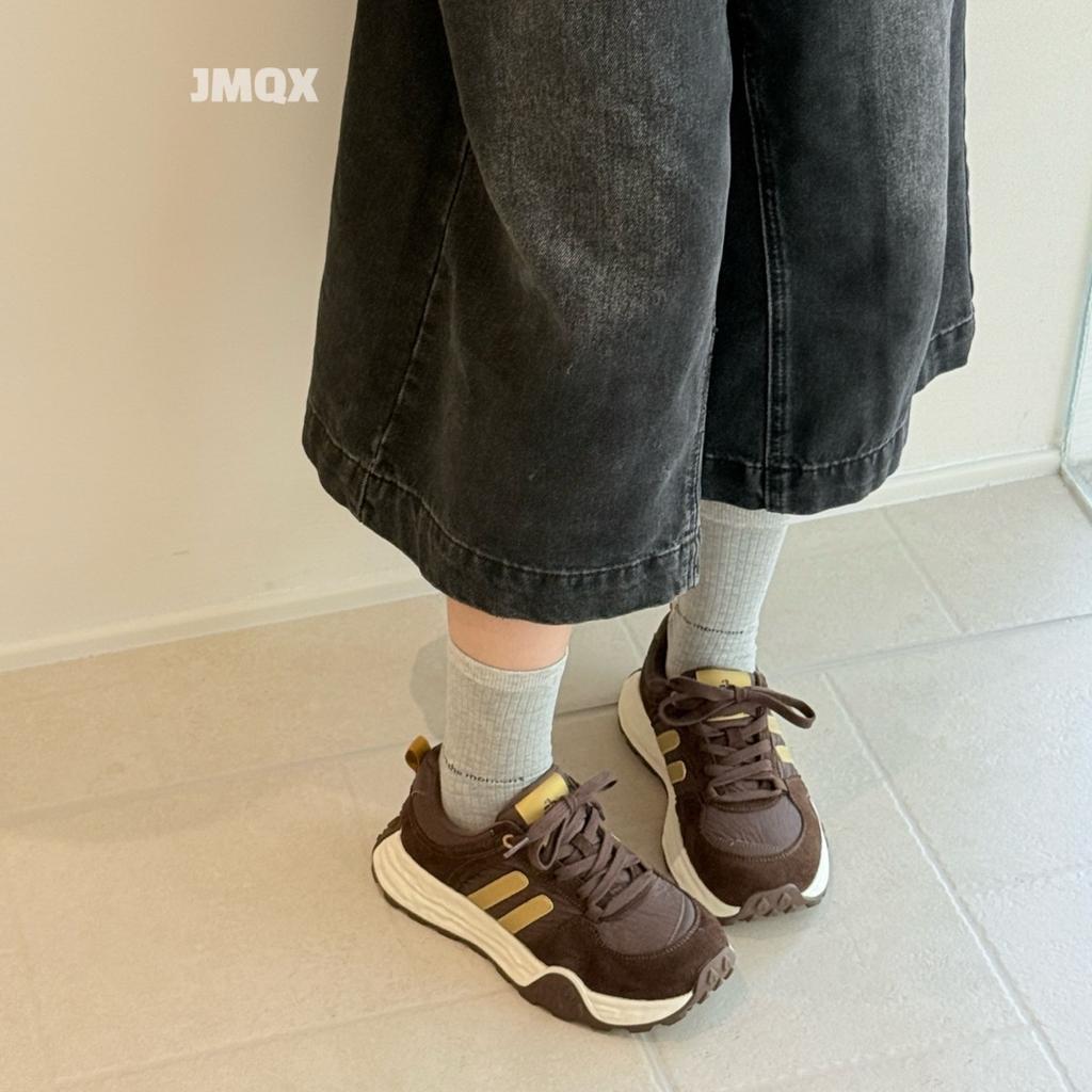 European Station 2025 Autumn New Leather Platform Height Increasing Dad Shoes Women's Fashion Versatile Casual Sports Forrest Gump Shoes