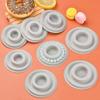 8pcs Round Flocked Bead Board for DIY Bracelets Necklaces Beading Jewelry Making Organizer Tray Measuring Tool Accessory