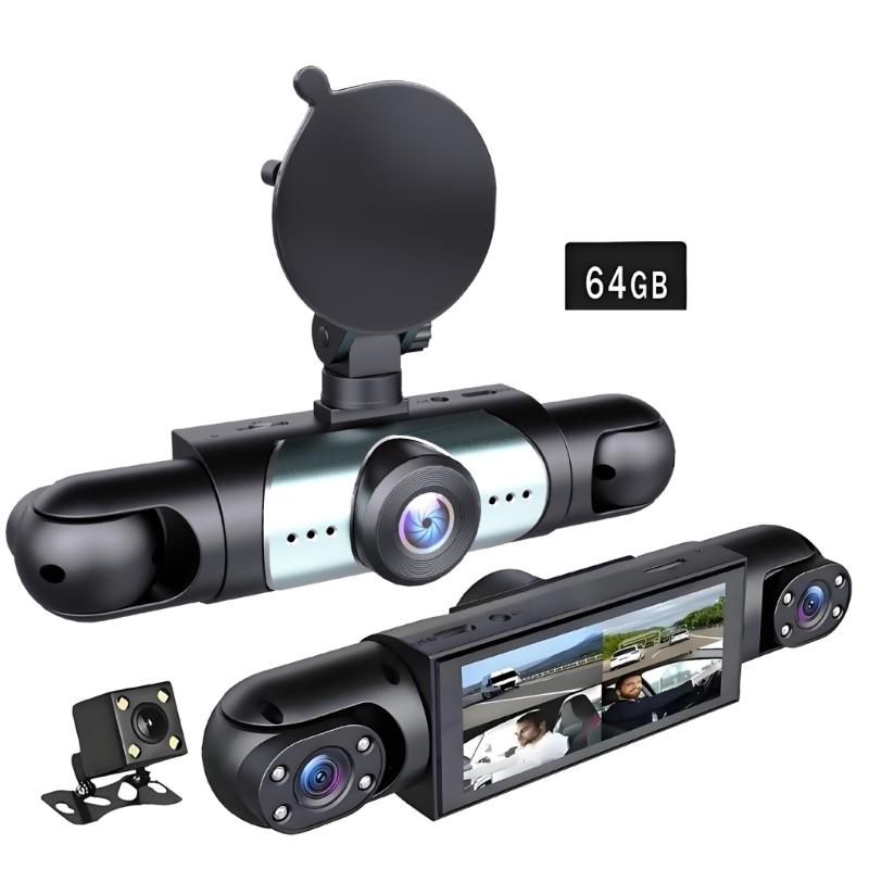 4 Lens Car Dashcam Camera Loop Recording 1080P Recording Parking Monitor And Wide Angle View For Car