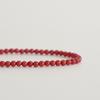 modernlike silver 925 coral red pearl anklet 2mm