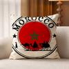 Morocco FFlag Cotton Linen Square Pillow Covers Home Decor Gifts