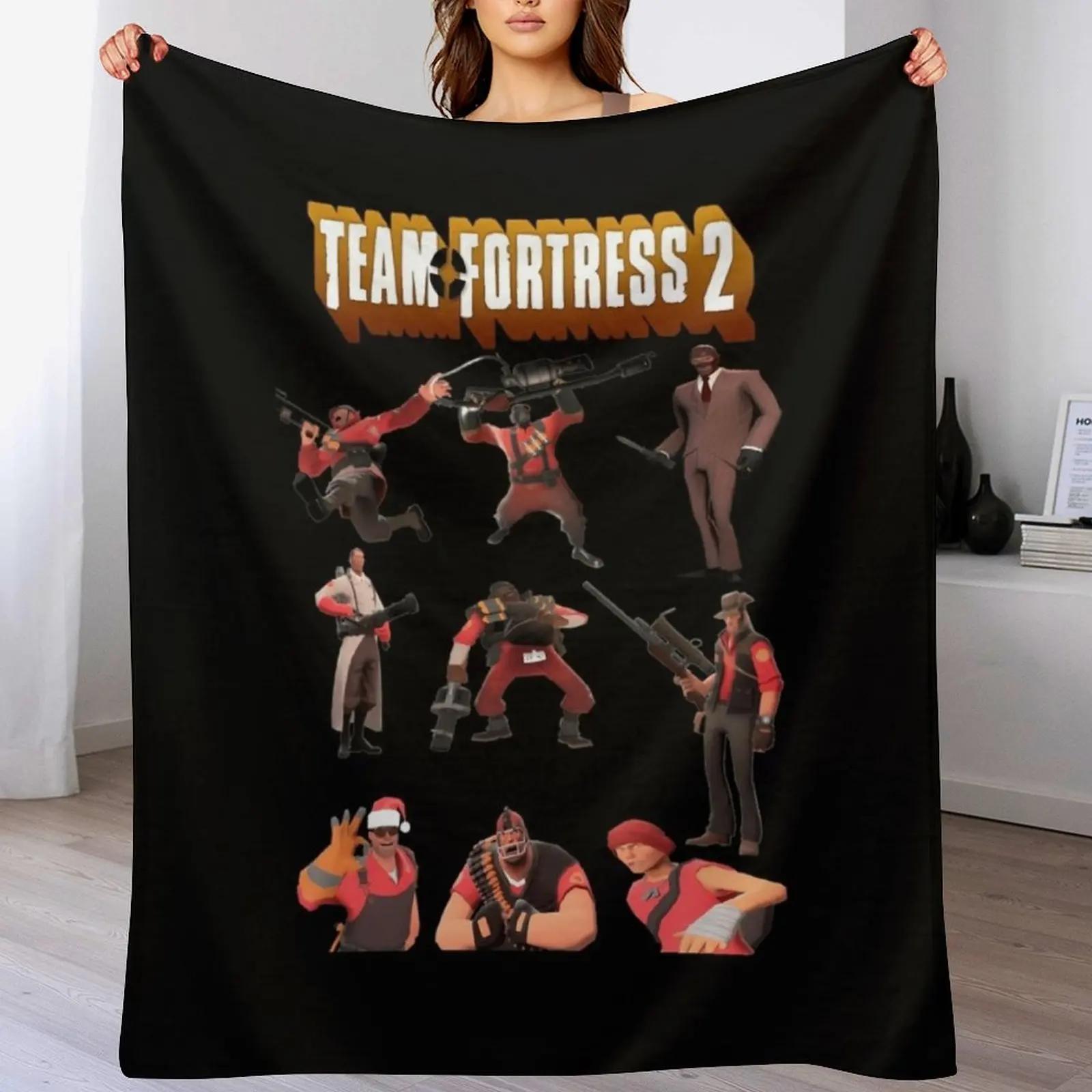 

Team Fortress 2 - Усі Класи Персонажів З Логотипом Tf2 Пледі-Ковдра манга Персоналізований Подарунок Люкс Для Пікніка Ковдри 50x60in