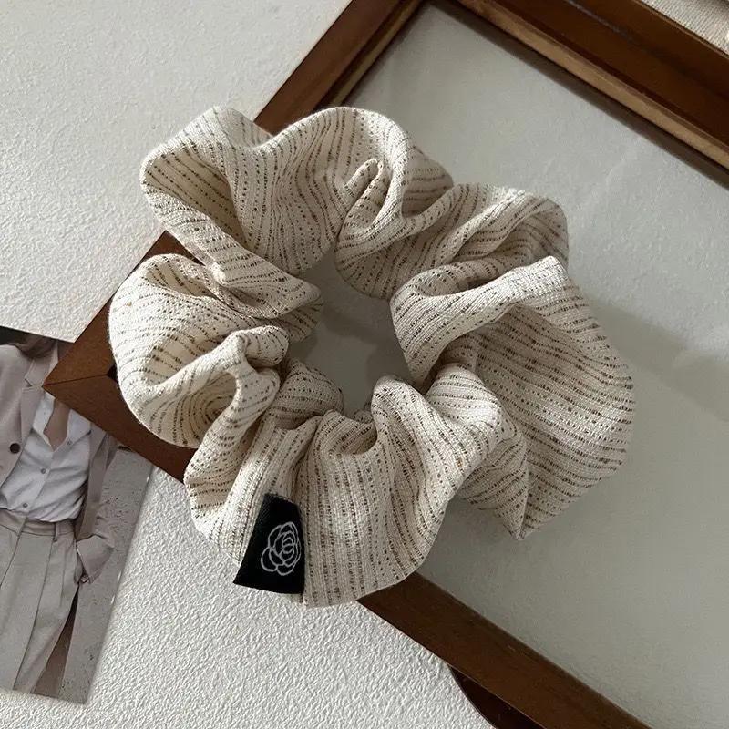 

Новое Осеннее Элегантное Клетчатое Кольцо для Волос для Женщин Хвост Помпон Резинки для Волос Эластичная Повязка Веревки Аксессуары для Девочек Головной Убор