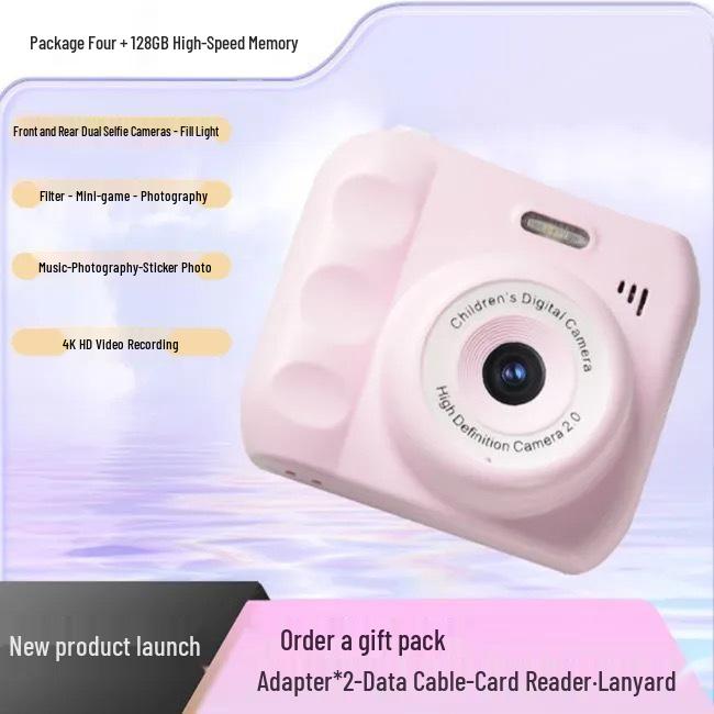 HD Dual-Camera Instant Digital Camera for Campus Students with Photo Transfer to Phone