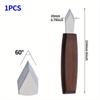 1PC Marking Knife Double Bevel Striking Knife Wooden Handle for Woodworking Carving and Marking
