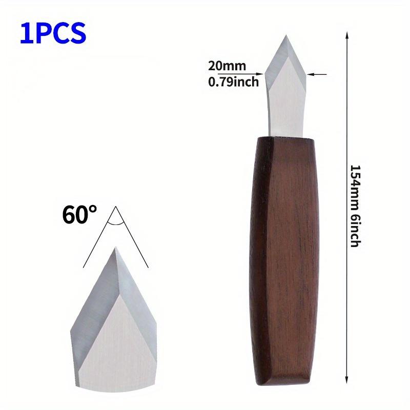 1PC Marking Knife Double Bevel Striking Knife Wooden Handle for Woodworking Carving and Marking