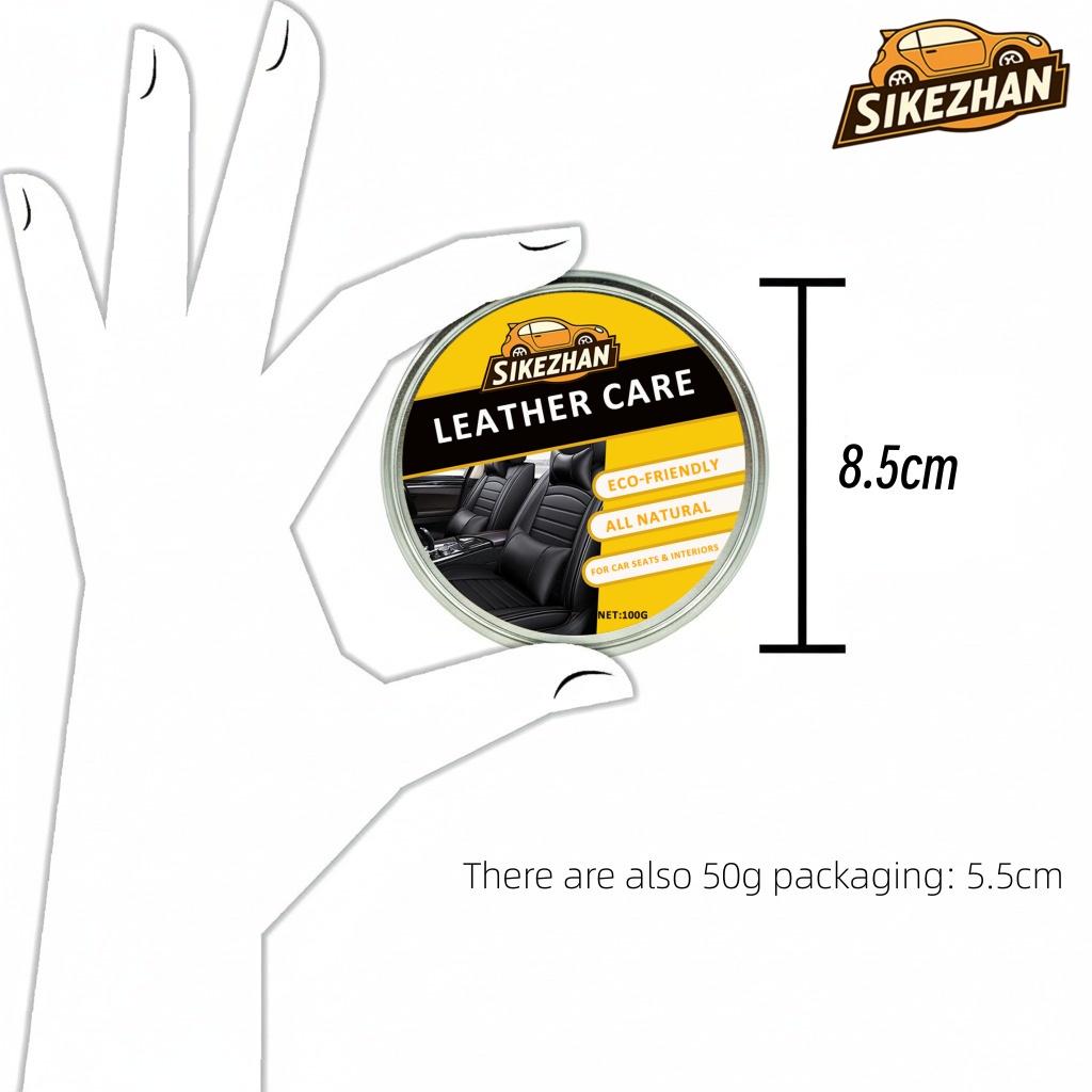 Car Leather Care Cream Natural Transparent Odorless Leather Conditioner Balm Universal for All Colors Protect  Nourish Car Seats
