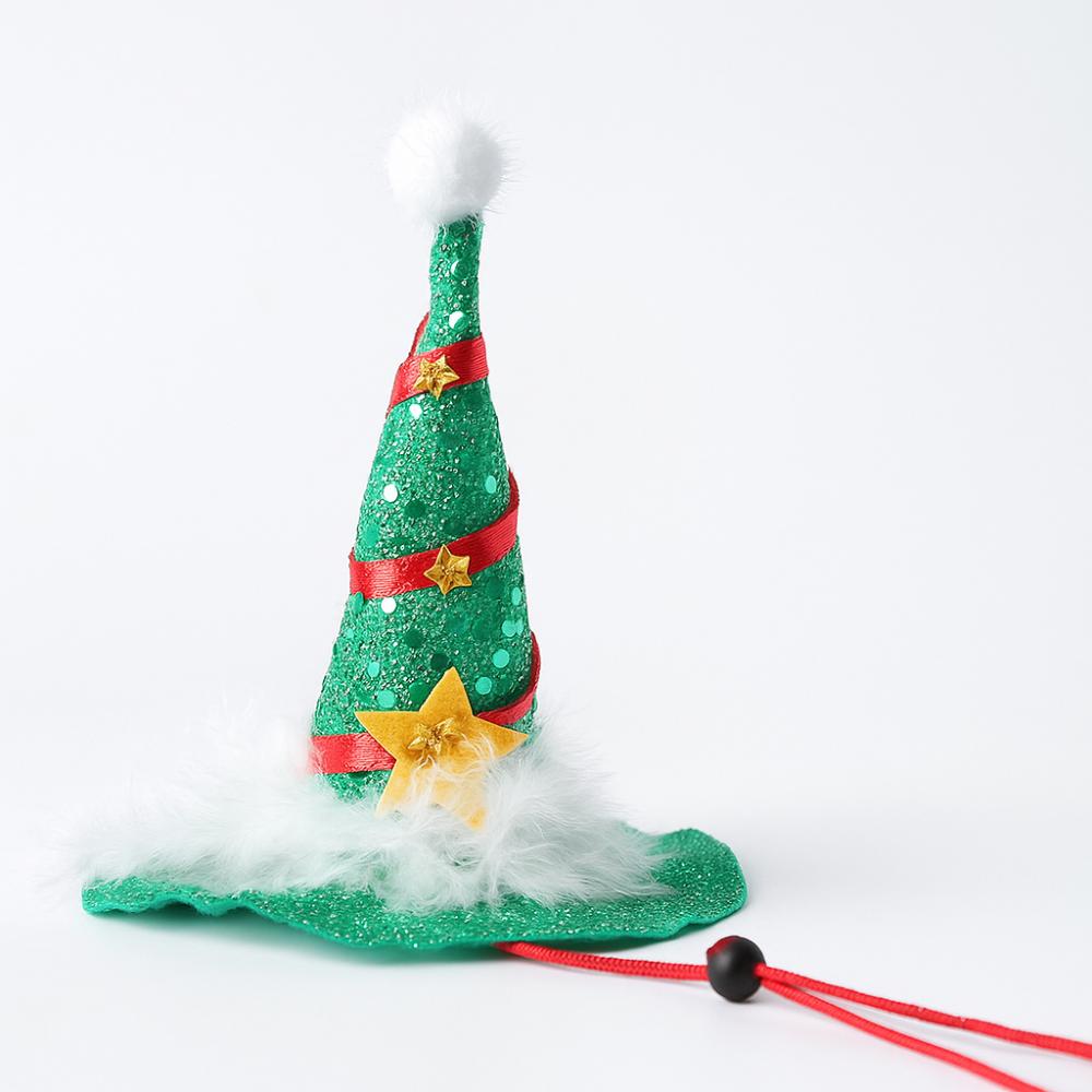 Cute Pet Christmas Hat Adjustable Pet Party Hat Delicate Festive Pet Hat  Holiday Photos